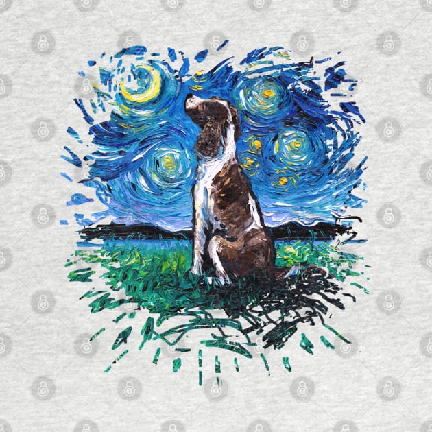 English Springer Spaniel Night (version 2) by sagittariusgallery